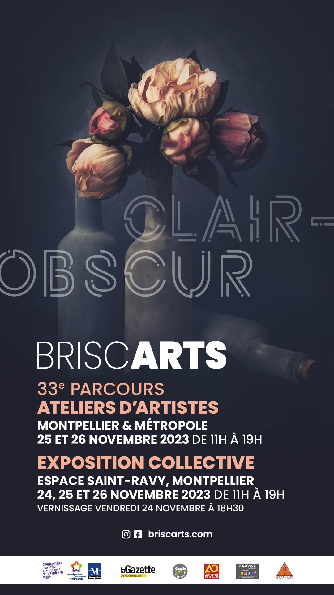 affiche de l'exposition CLAIR-OBSCUR