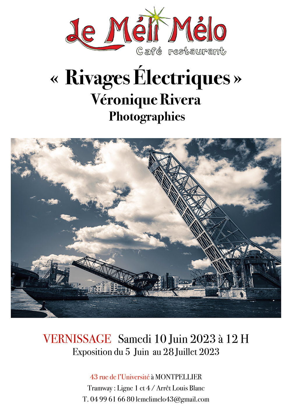 affiche de l'exposition photo RIVAGES ÉLECTRIQUES SÈTE