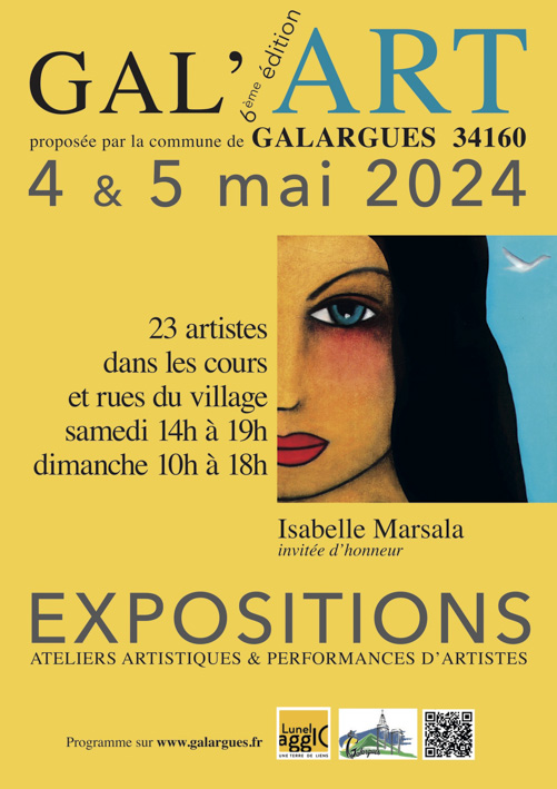 Affiche de l'exposition Gal'Art 2024 de Galargues