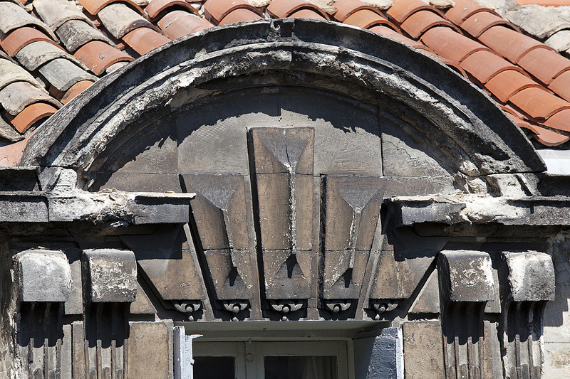 La cour intérieure - détail