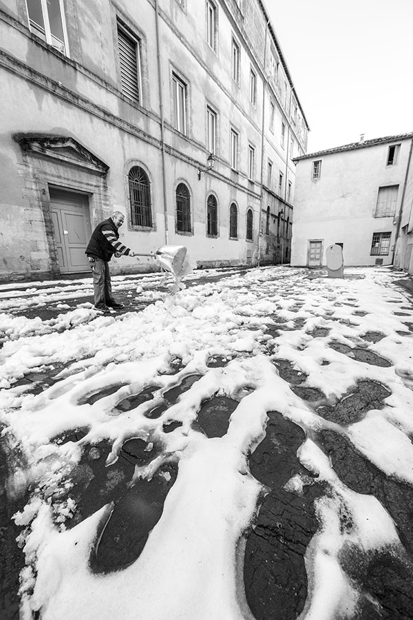 Montpellier sous la neige, Quartier Candole - 02 mars 2018