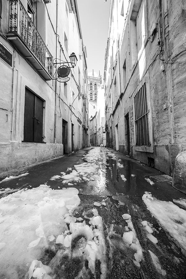 Montpellier sous la neige, Quartier Candole - 02 mars 2018