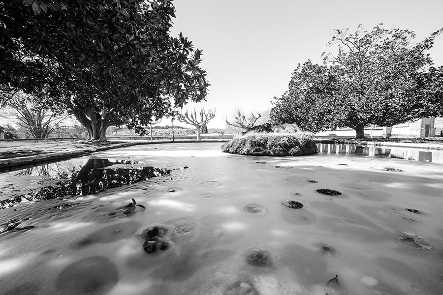 Montpellier sous la neige, Jardins du Peyrou - 02 mars 2018