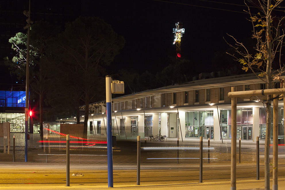 devant la Mairie de Montpellier