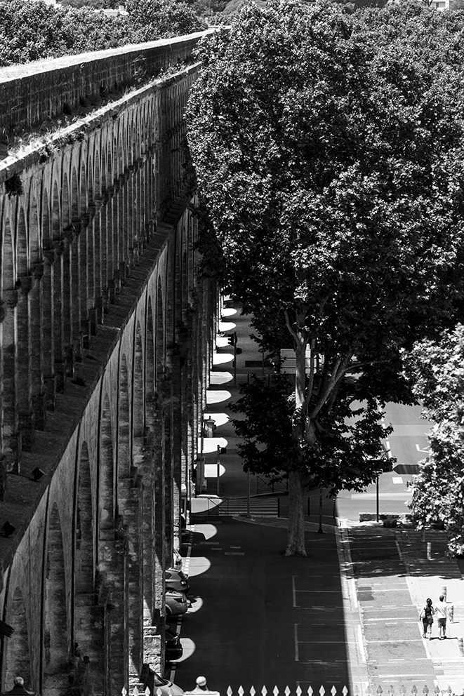 Les Arceaux vue du jardin du Peyrou - Montpellier