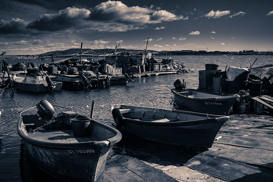 Barques à La Pointe Courte, photo de RIVAGES ELECTRIQUES