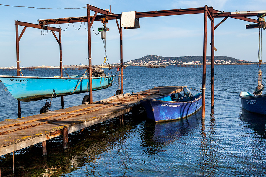 Sète, vue de Bouzigues