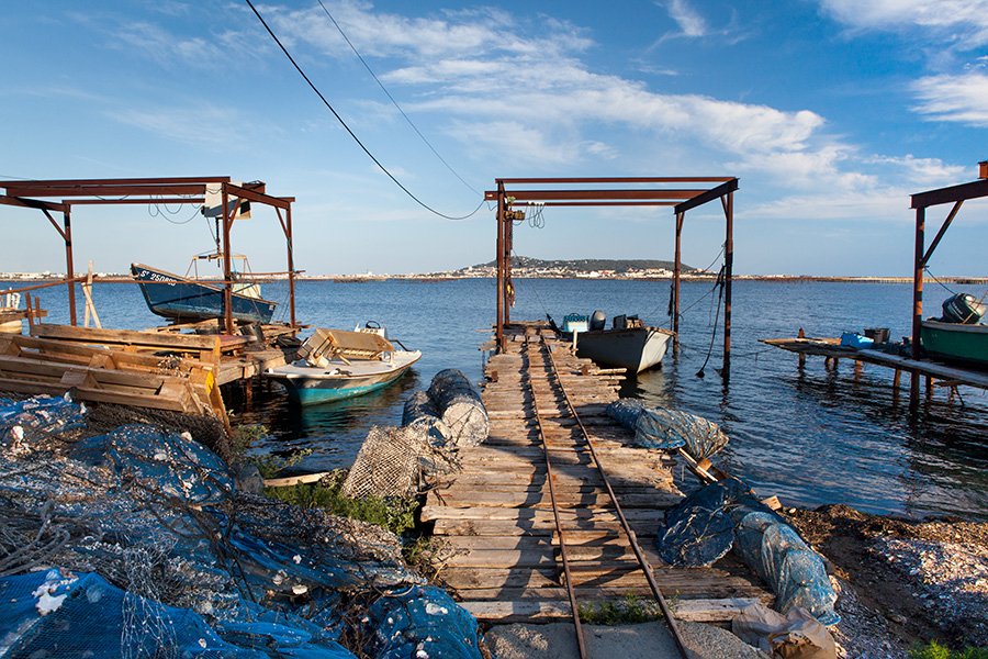 Sète, vue de Bouzigues