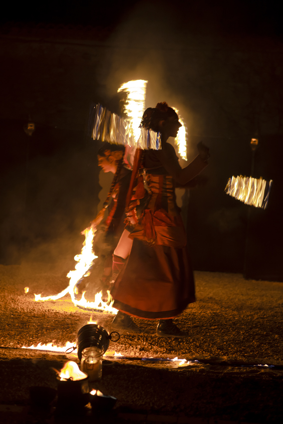 Battement de Feu, Cie Lunatypik - Soirée Entreprise BRL, Château du Pouget à Vérargues 2013-12-13