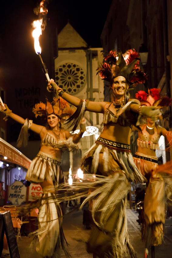 Cabaret Sauvage, Cie Zérafa - Fête des Lumières à Montpellier, quartier St Roch, 2013-12-05