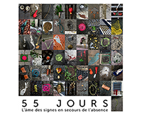 montage photo de la collection 55 jours, l'Âme des signes en secours de l'absence de Véronique Rivera, Artiste Photographe et Photographe Free Lance à Montpellier